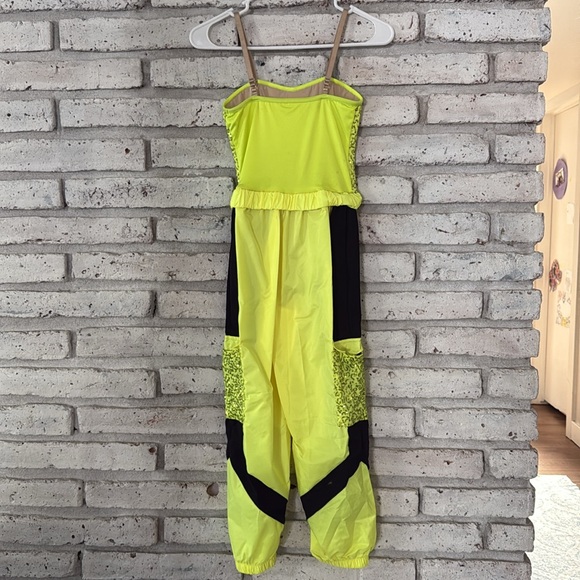 Revolution dancewear, hip-hop, dance outfit, neon yellow/green kids medium – C - Picture 4 of 10